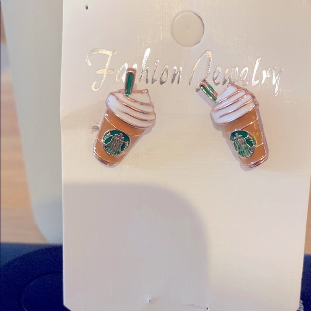 Coffee Frappe Earrings.